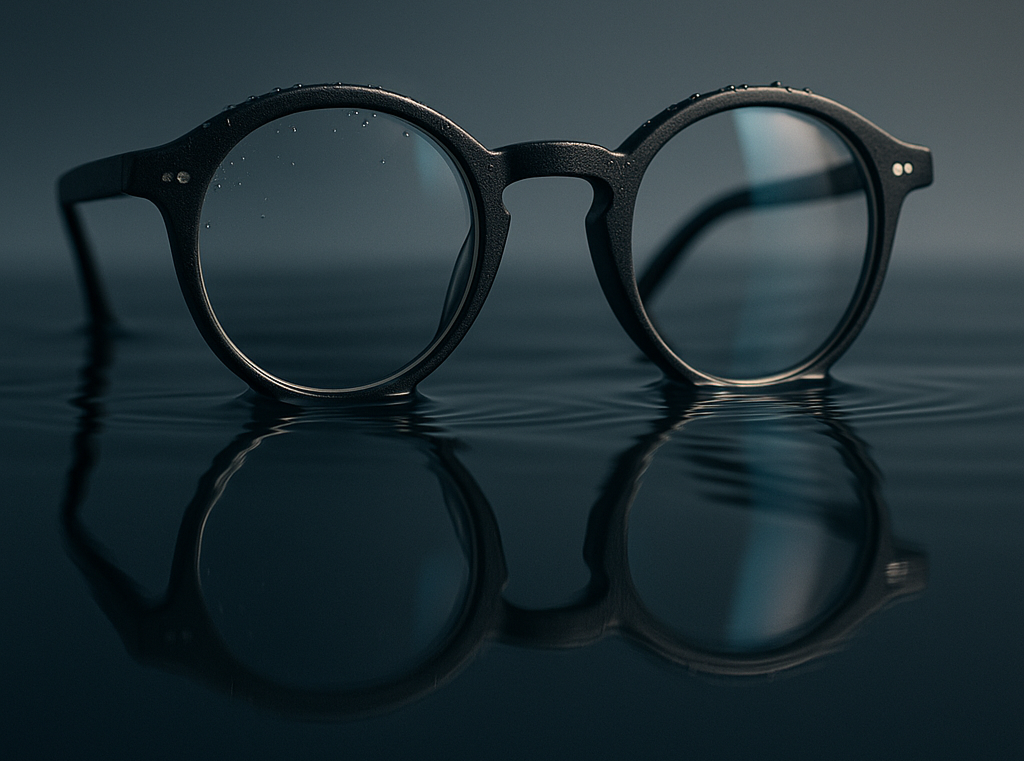 Abstract water reflection visualization